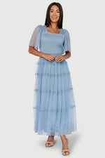 Bexley Tulle Dress | Dusty Blue