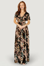 Valen Maxi Dress | Champagne Multi