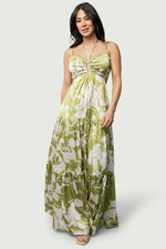 Querida Maxi Dress | Green Floral