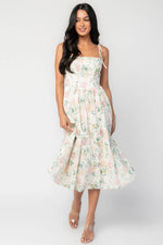 Hattie Midi Dress | Cream Multi Floral