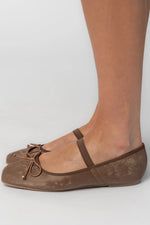 Elsie Mary Jane Ballet Flats | Mocha