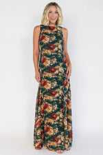 Rockefeller Maxi Dress | Topaz + Marsala Floral
