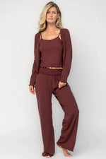 Louise Soft Knit Pajama Set | Mulberry