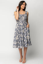 Betty Midi Dress | Slate Floral