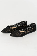Eirena Lace Ballet Flats | Black