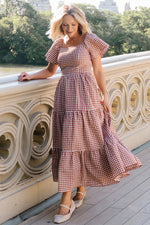 Paley Maxi Dress | Spice + White Gingham