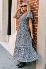 Paley Maxi Dress | Black + White Gingham
