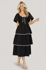 Madrid Tiered Dress | Black