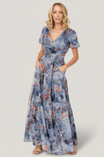 Ardley Maxi Dress | Slate Print