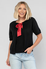 Shaye Sweater Top | Black