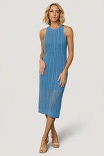 Nalani Knit Tank Dress | Blue