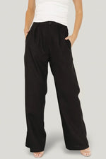 Malin Wide Leg Pants | Black