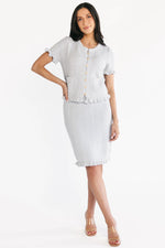 Kellie Tweed Two Piece Set | Light Blue