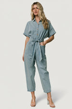 Mateo Button Up Jumpsuit | Denim