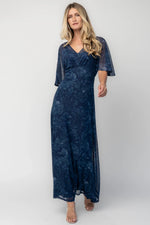 Sevilla Mesh Maxi Dress | Navy