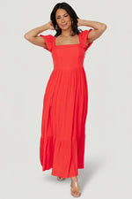 Ilona Maxi Dress | Cherry Red