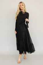 Demi Sweater Tulle Dress | Black