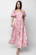 Graceland Maxi Dress | Pink + White Floral