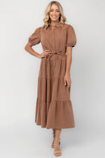 Berlin Button Up Dress | Dusty Mocha