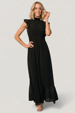 Kearny Ruffle Maxi Dress | Black
