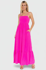 Regan Tank Maxi Dress | Fuchsia