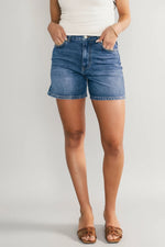Lennon High Rise Jean Shorts | Medium Wash