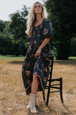 Fern Maxi Dress | Navy Floral