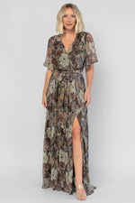 Rachel Maxi Dress | Green Multi