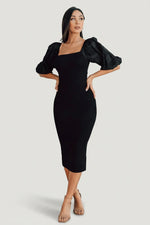 Weyland Bodycon Midi Dress | Black