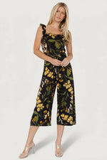 Gemma Jumpsuit | Black + Golden Floral