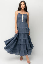 Santiago Maxi Dress | Dark Blue
