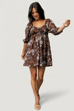 Amalia Romper | Brown Multi Floral
