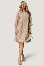 Dakota Babydoll Dress | Taupe Print