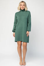 Harlow Sweater Dress | Evergreen