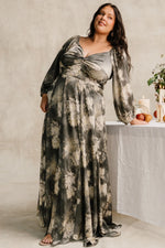 Liesel Maxi Dress | Dark Sage Floral