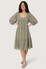 Vaeda Midi Dress | Olive