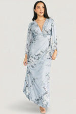 Beckham Maxi Dress | Light Blue Floral