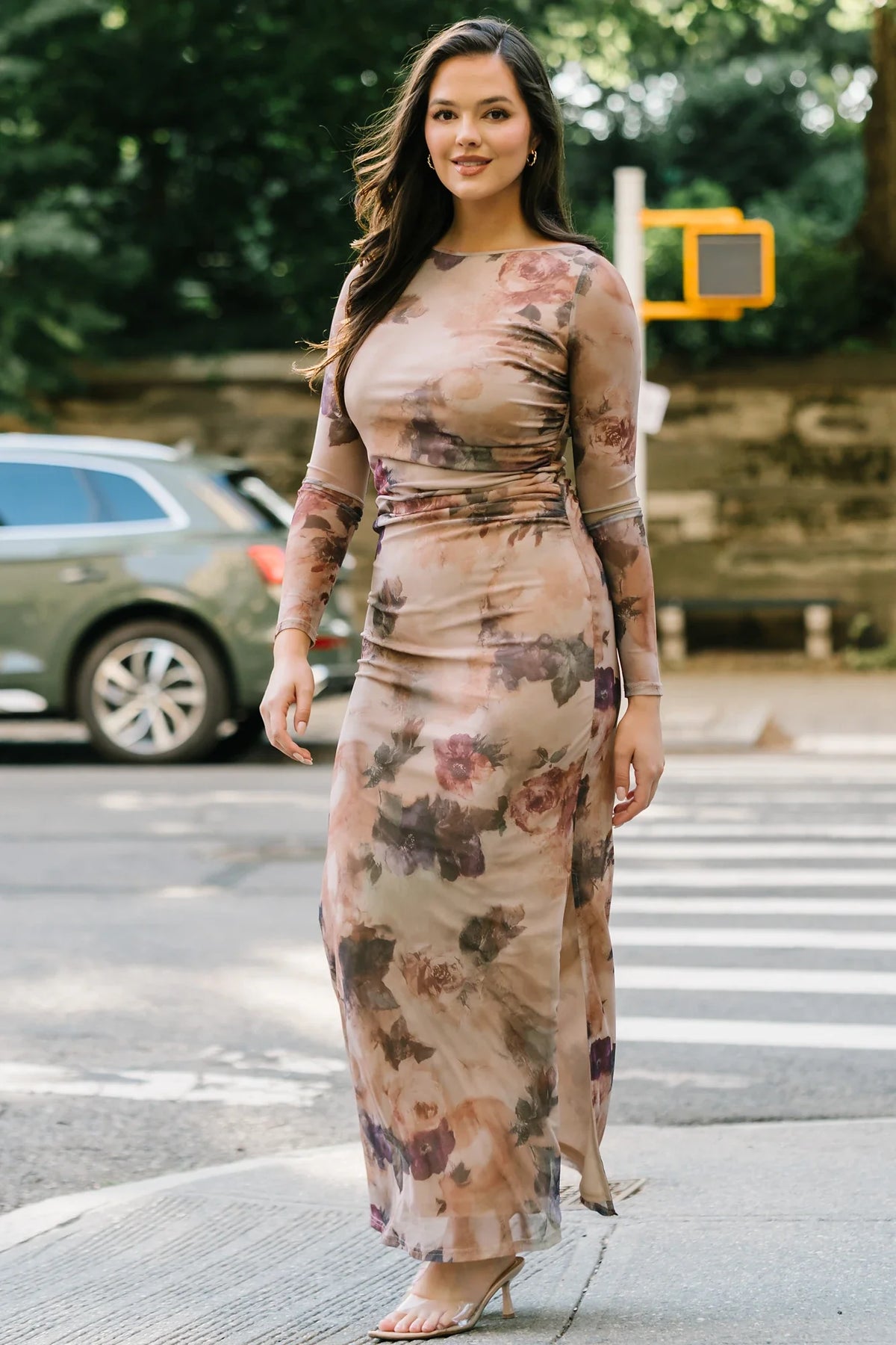 Isadora Maxi Dress | Dark Taupe Floral