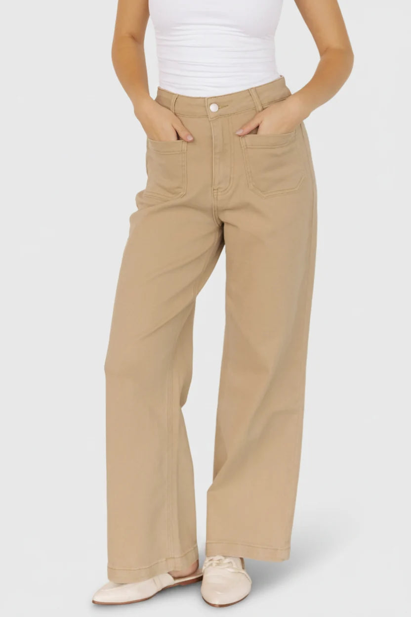 Emery Denim Pants | Natural