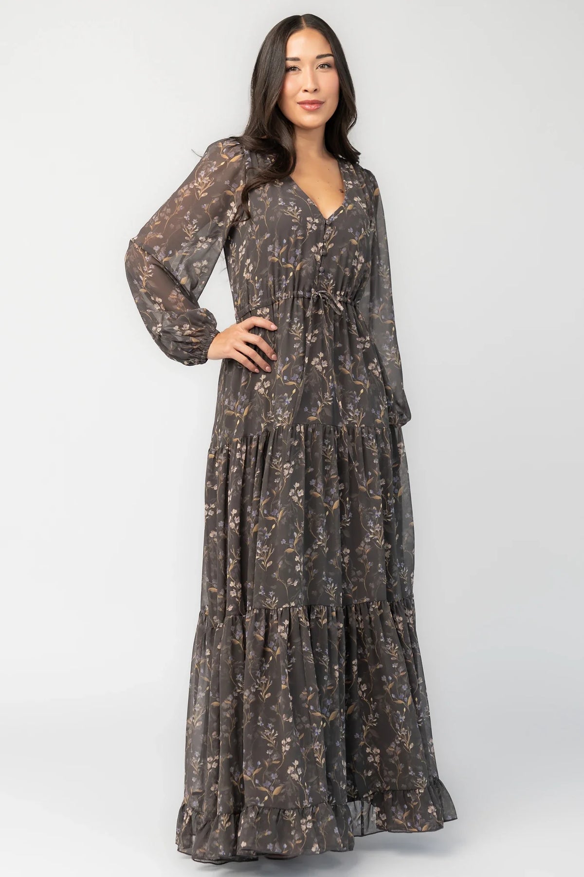 Hazel Boho Maxi Dress | Dusk Floral