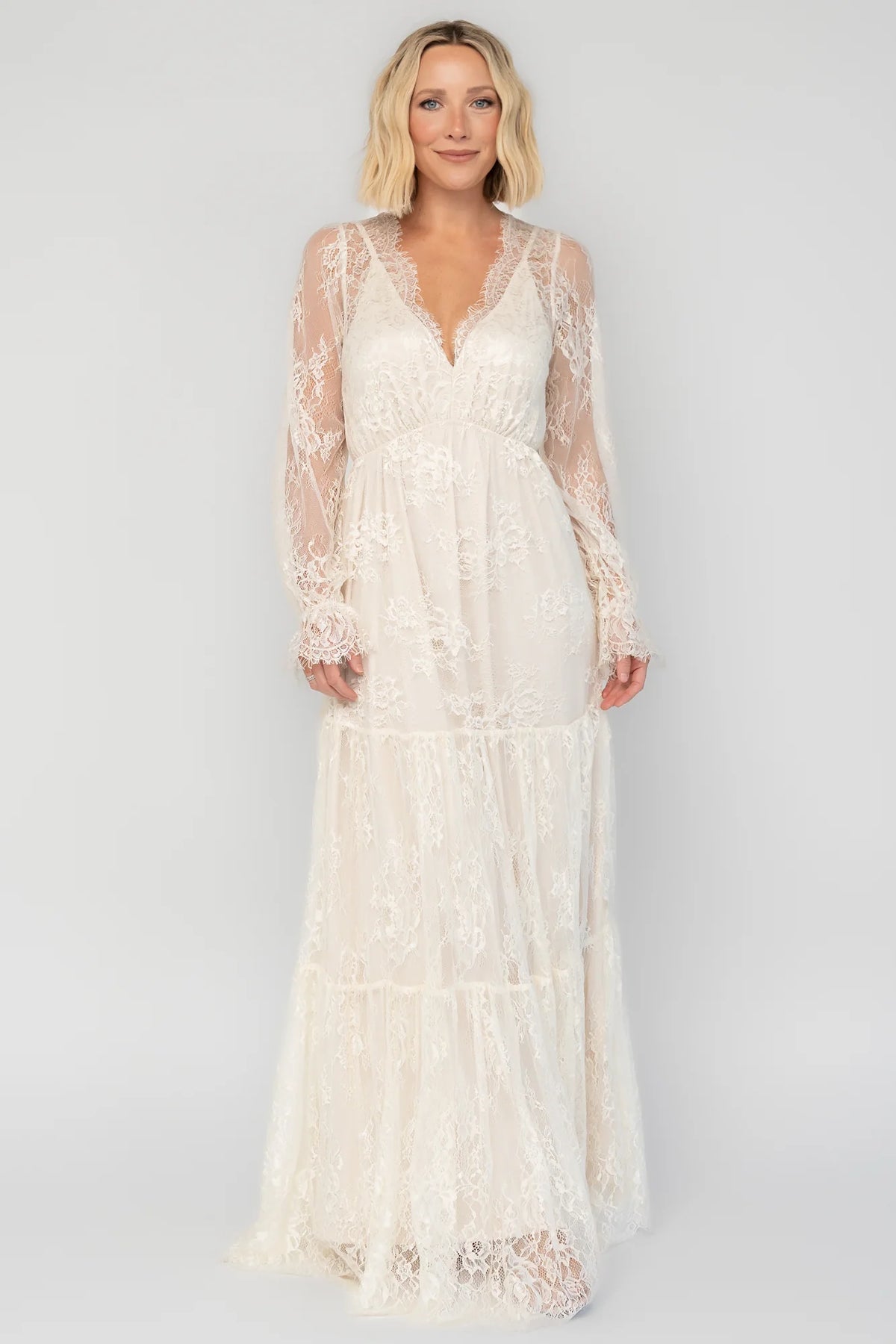 Gloria Lace Maxi Dress | Vintage Cream