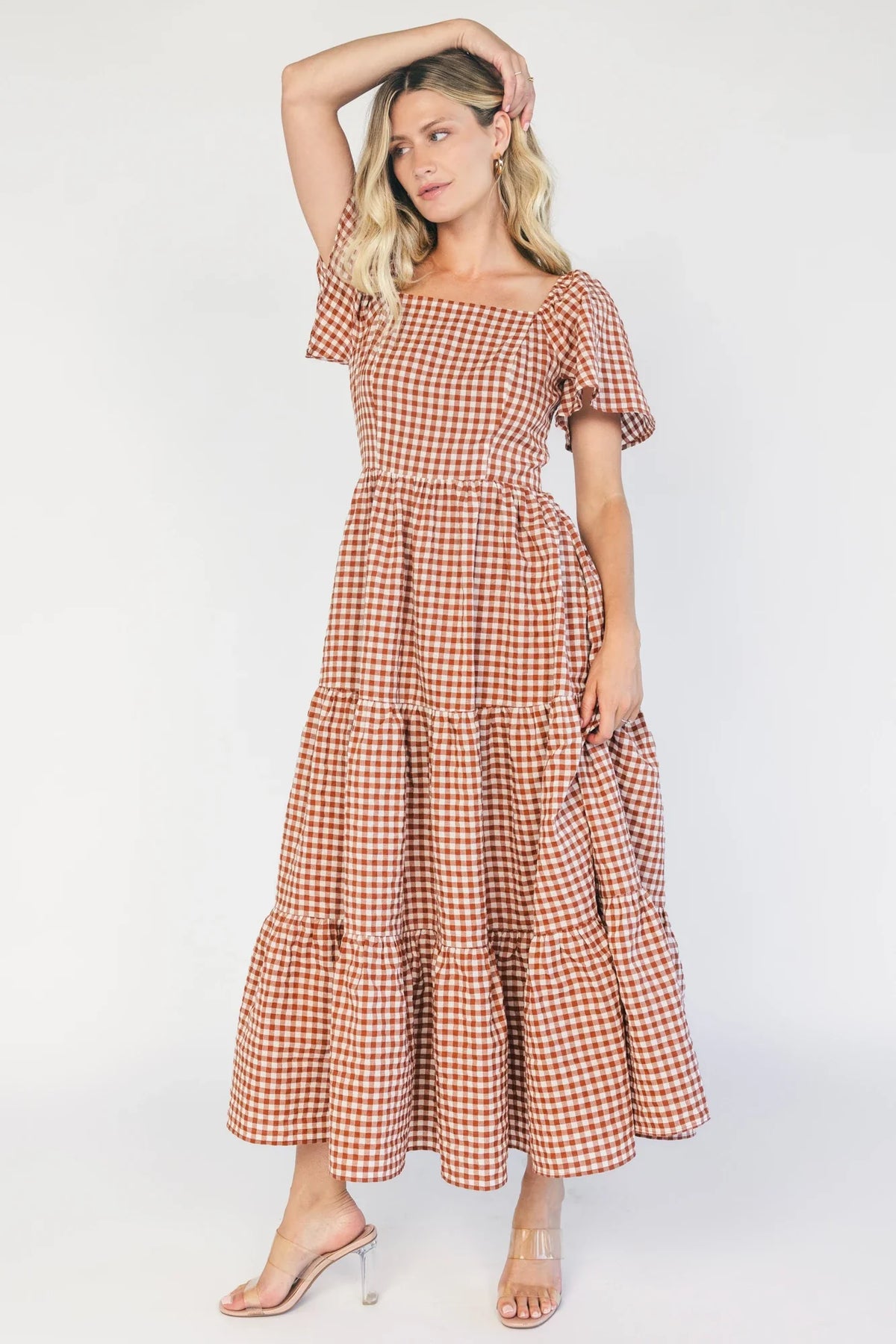 Paley Maxi Dress | Spice + White Gingham