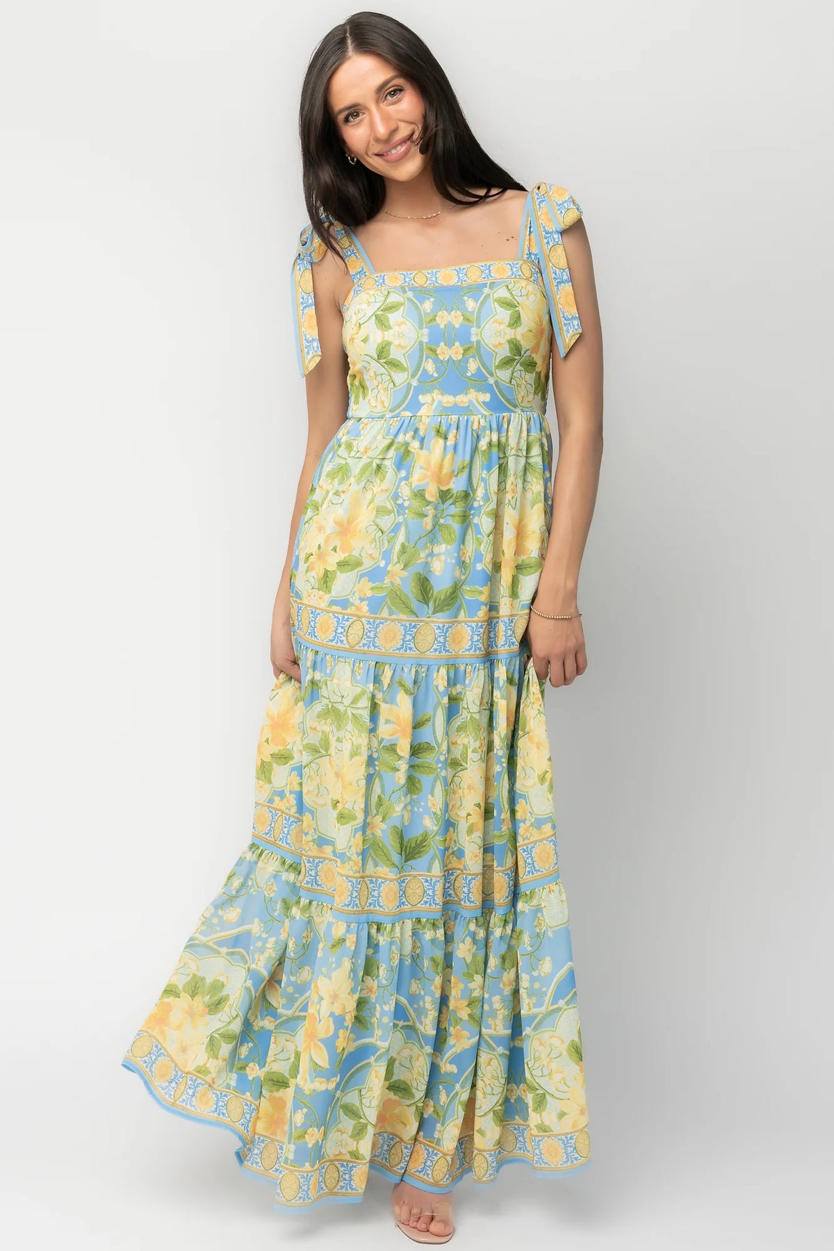 Rayne Maxi Dress | Blue Multi Floral