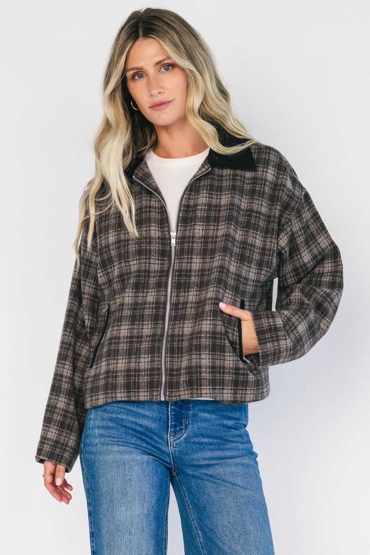 Harvard Jacket | Brown Plaid