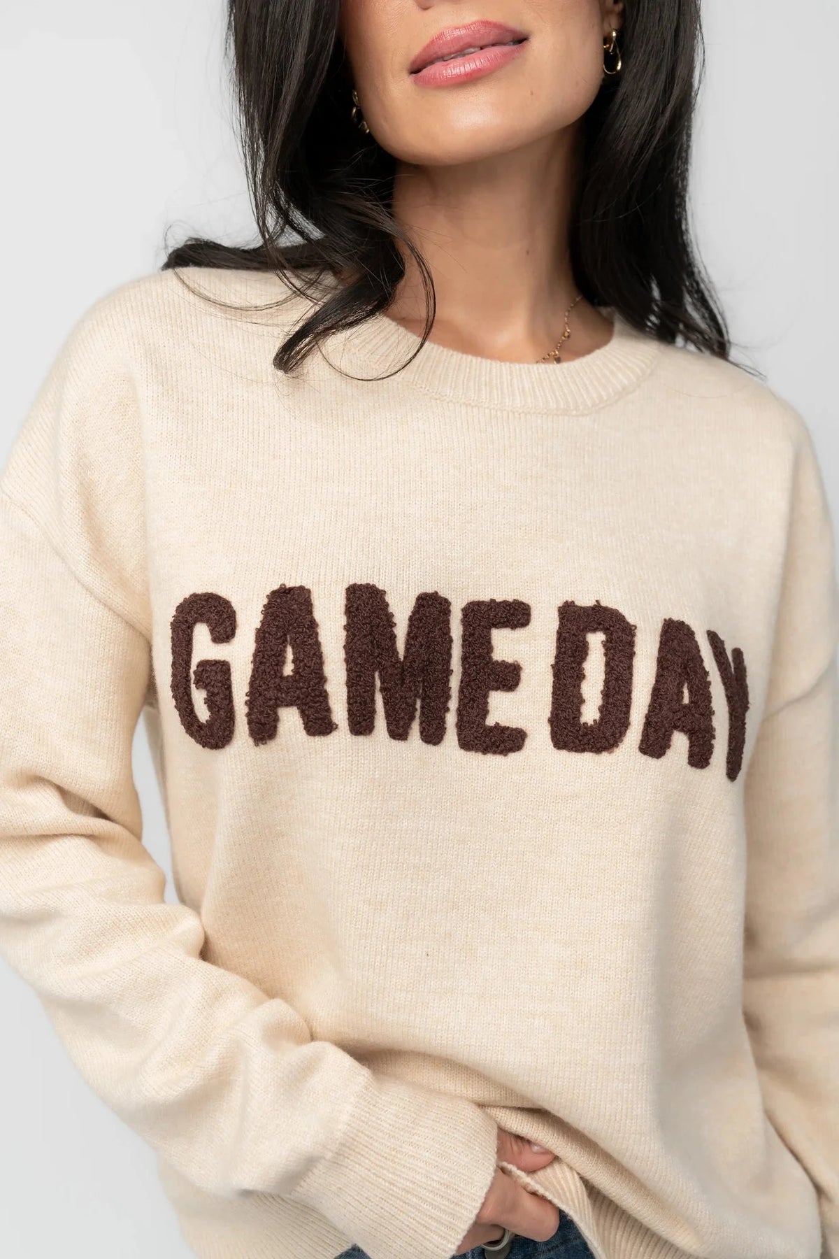 Varsity Sweater | Natural