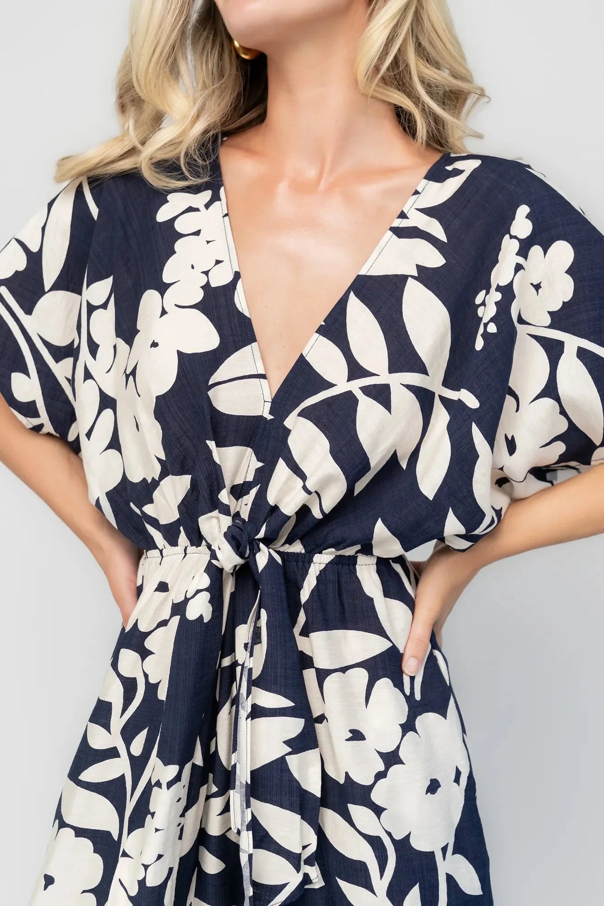 Thalassa Jumpsuit | Navy + Ivory Floral