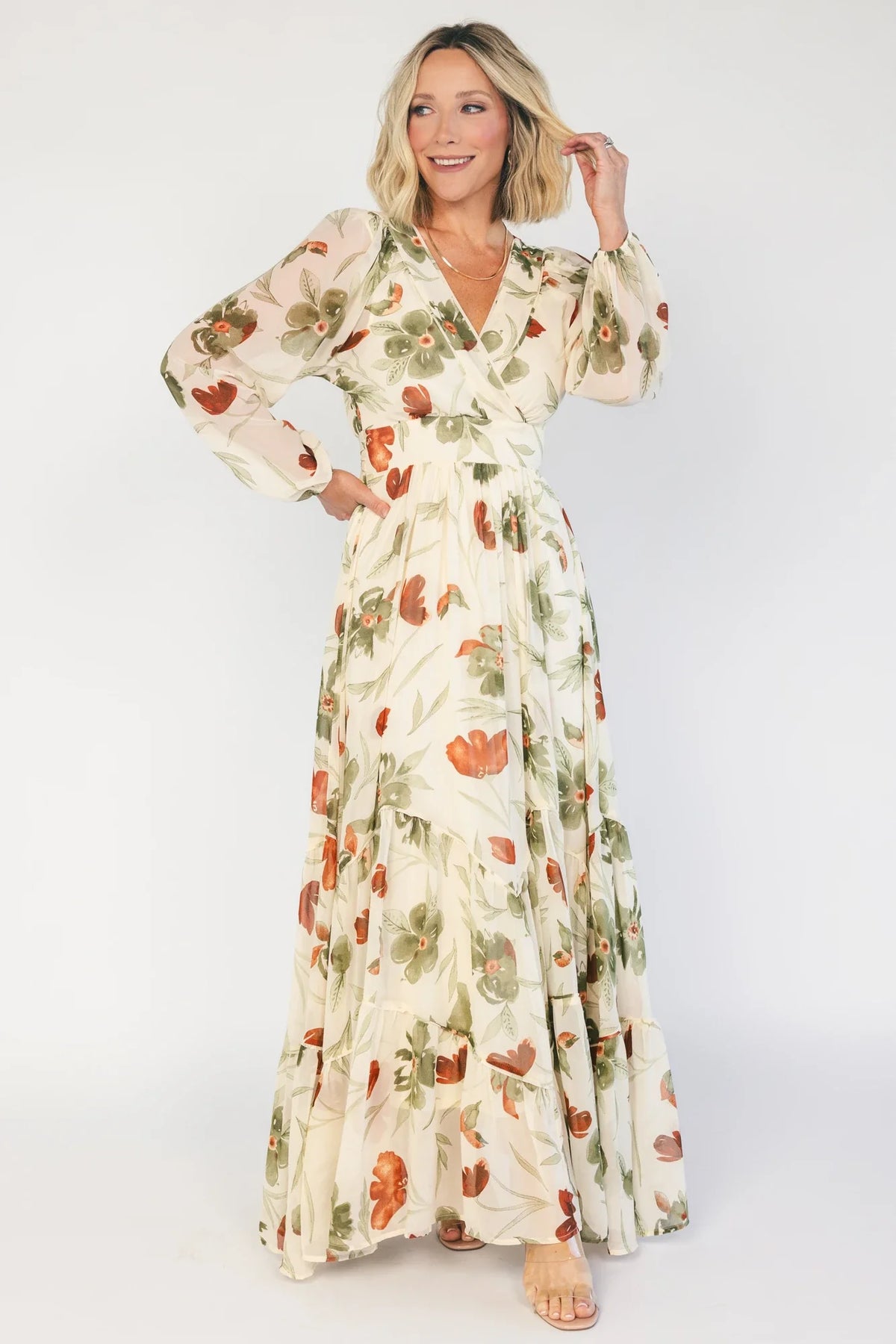 Johanna Maxi Dress | Cream Floral