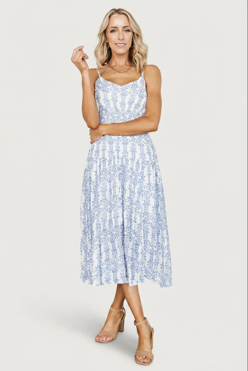 Thebes Tank Midi Dress | Blue Print