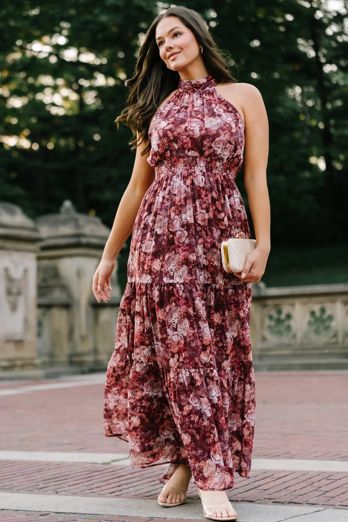 Pulitzer Maxi Dress | Burgundy Floral