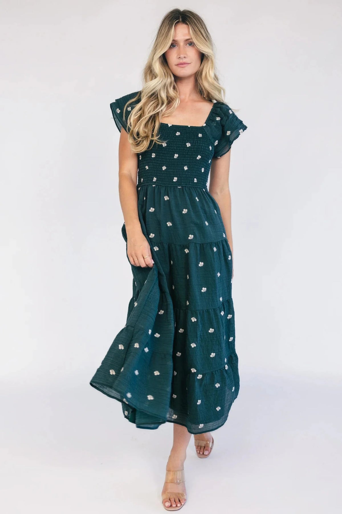 Waverly Midi Dress | Deep Topaz Floral